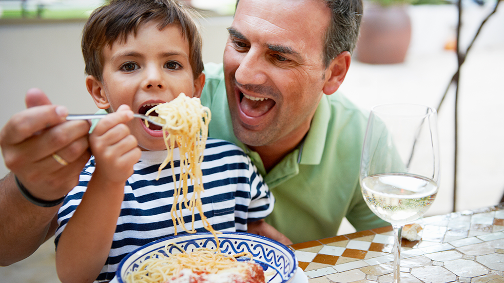 October half-term activities man and boy pasta